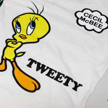 CECIL McBEE ◆背面トゥウィーティプリントTシャツ